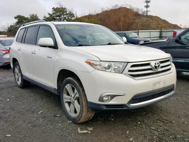 5TDDK3EH8CS126491 - 2012 TOYOTA HIGHLANDER WHITE photo 1