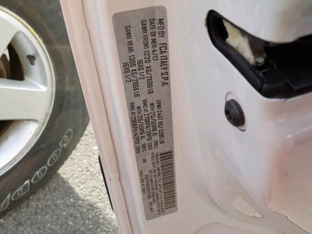 ZFBERFABXH6G27608 - 2017 RAM PROMASTER 白色 照片 10