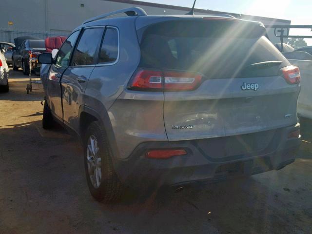 1C4PJMCS3EW320465 - 2014 JEEP CHEROKEE L SILVER photo 3