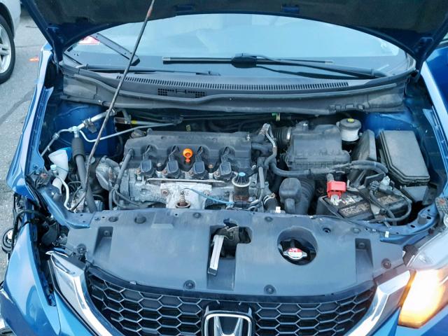 19XFB2F94EE240236 - 2014 HONDA CIVIC EXL BLUE photo 7