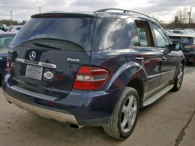 4JGBB86EX8A302305 - 2008 MERCEDES-BENZ ML 350 BLUE photo 4