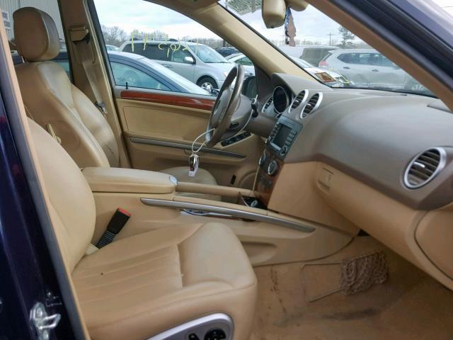 4JGBB86EX8A302305 - 2008 MERCEDES-BENZ ML 350 BLUE photo 5