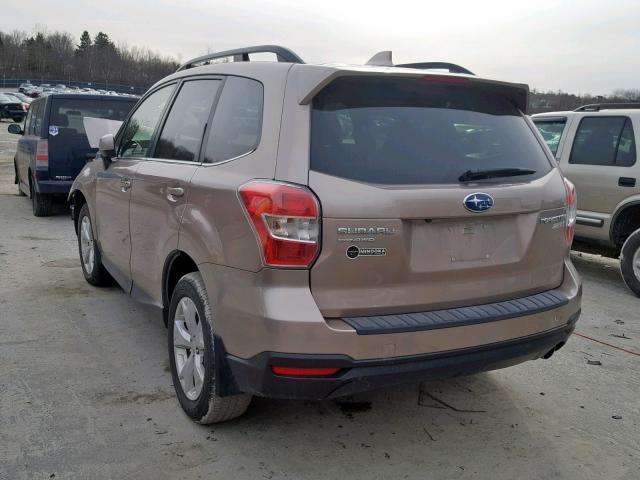 JF2SJAHC6GH501112 - 2016 SUBARU FORESTER 2 TAN photo 3