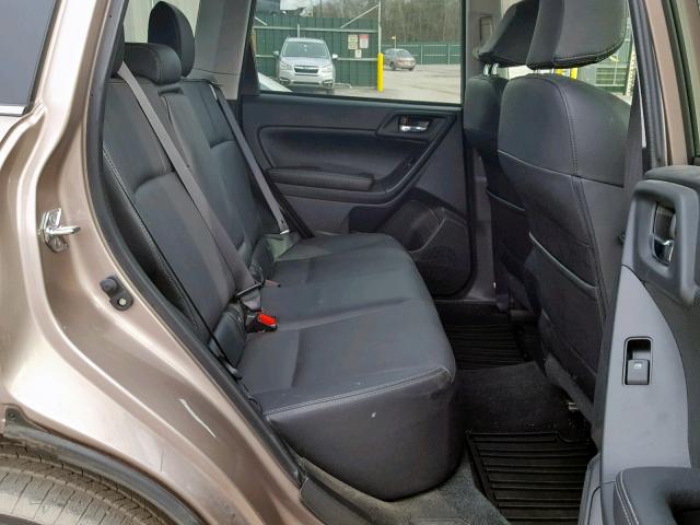 JF2SJAHC6GH501112 - 2016 SUBARU FORESTER 2 TAN photo 6