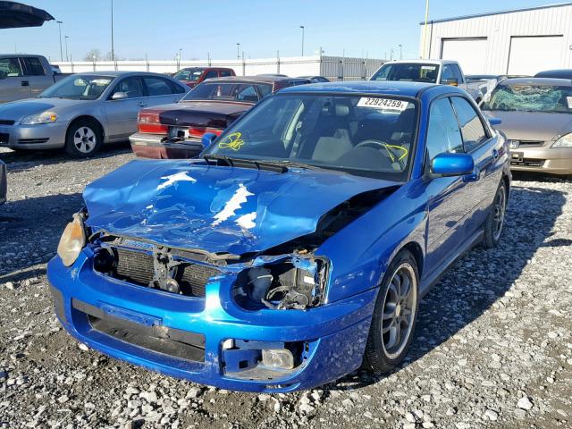 JF1GD29624G505482 - 2004 SUBARU IMPREZA WR BLUE photo 2