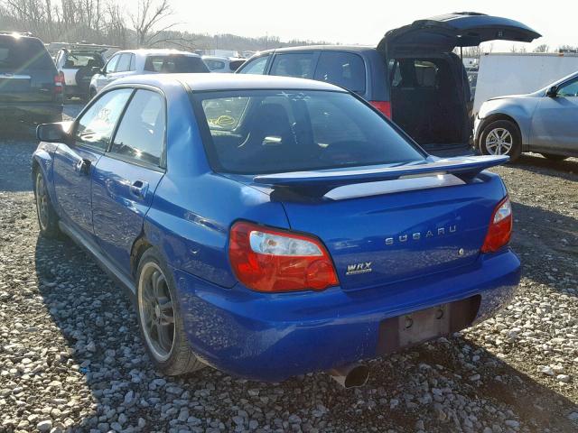 JF1GD29624G505482 - 2004 SUBARU IMPREZA WR BLUE photo 3