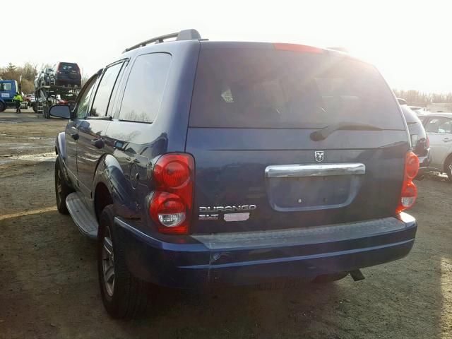 1D4HB48N64F237313 - 2004 DODGE DURANGO SL BLUE photo 3