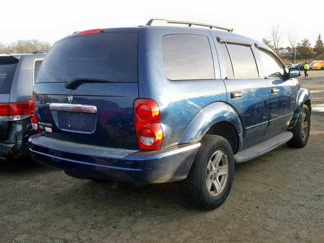 1D4HB48N64F237313 - 2004 DODGE DURANGO SL BLUE photo 4