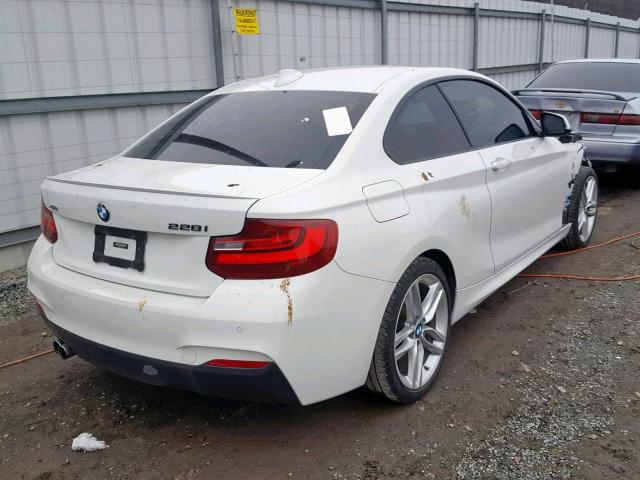 WBA1F7C54FVX95971 - 2015 BMW 228 XI WHITE photo 4