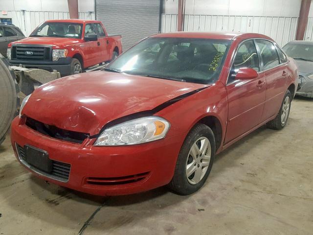 2G1WB58K979243547 - 2007 CHEVROLET IMPALA LS RED photo 2