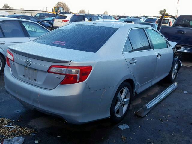 4T1BF1FK3CU577975 - 2012 TOYOTA CAMRY BASE SILVER photo 4