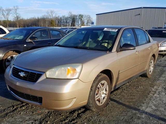 1G1ZS57FX7F134121 - 2007 CHEVROLET MALIBU LS Қоңыр фото 2