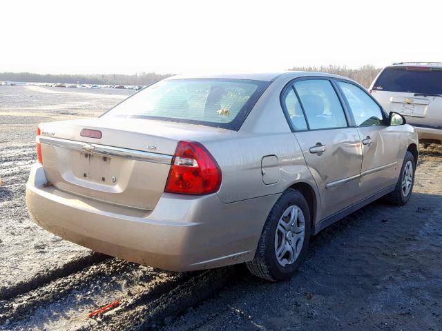 1G1ZS57FX7F134121 - 2007 CHEVROLET MALIBU LS Қоңыр фото 4