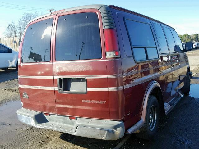 1GBFG15M0V1022948 - 1997 CHEVROLET EXPRESS G1 BURGUNDY photo 4