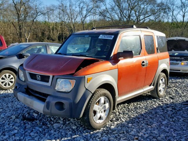 5J6YH28605L026565 - 2005 HONDA ELEMENT EX ORANGE photo 2