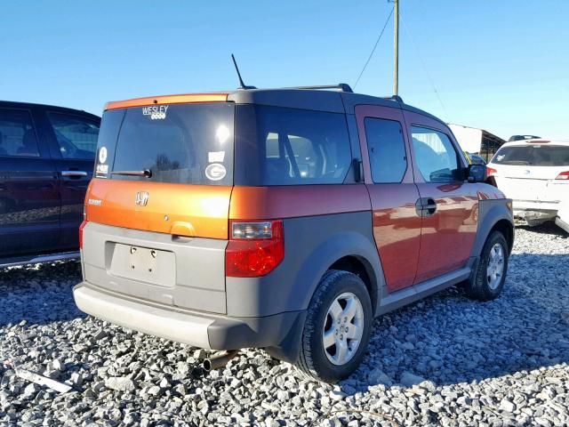 5J6YH28605L026565 - 2005 HONDA ELEMENT EX ORANGE photo 4