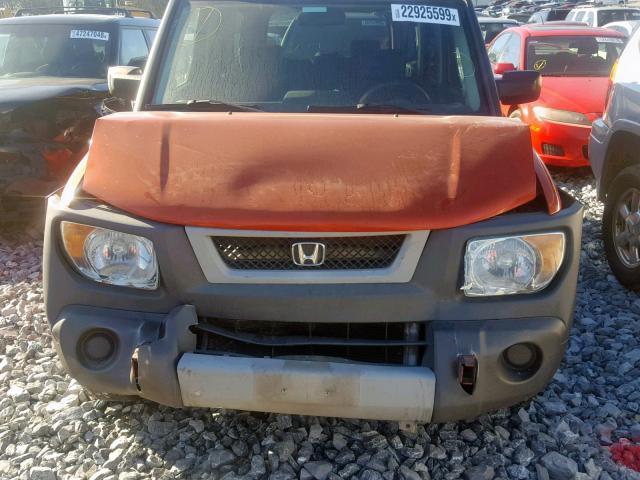 5J6YH28605L026565 - 2005 HONDA ELEMENT EX ORANGE photo 7