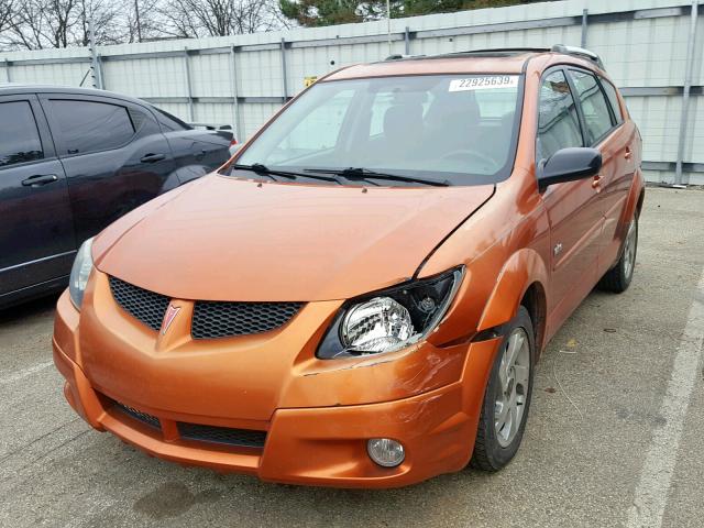 5Y2SL62804Z400809 - 2004 PONTIAC VIBE ORANGE photo 2