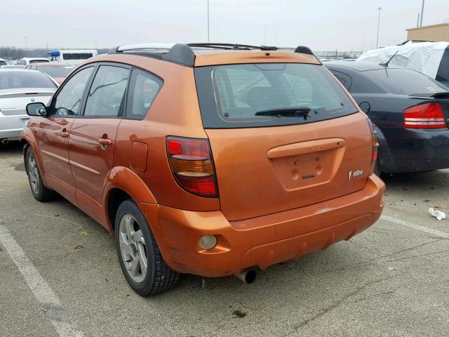 5Y2SL62804Z400809 - 2004 PONTIAC VIBE ORANGE photo 3