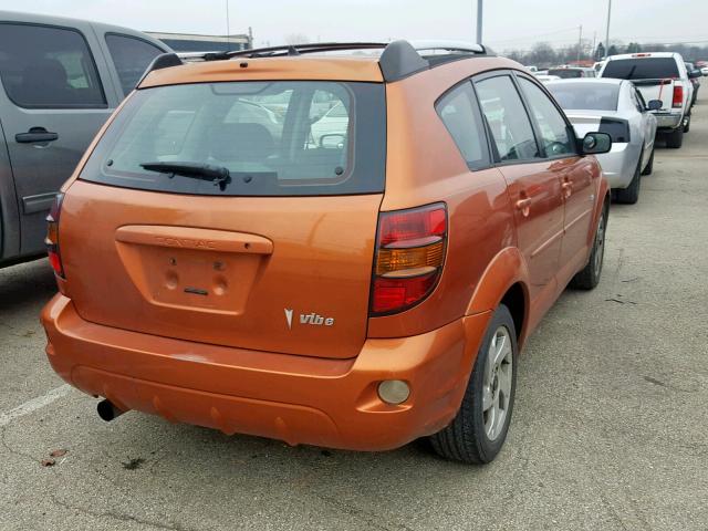 5Y2SL62804Z400809 - 2004 PONTIAC VIBE ORANGE photo 4