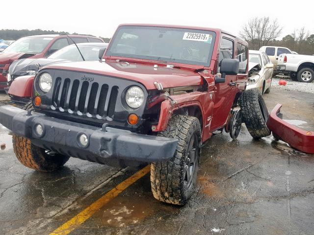 1J4GA5D15BL557980 - 2011 JEEP WRANGLER S RED photo 2