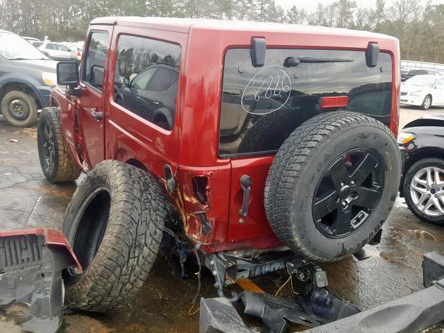 1J4GA5D15BL557980 - 2011 JEEP WRANGLER S RED photo 3