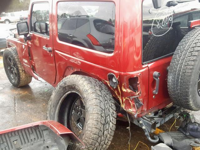 1J4GA5D15BL557980 - 2011 JEEP WRANGLER S RED photo 9