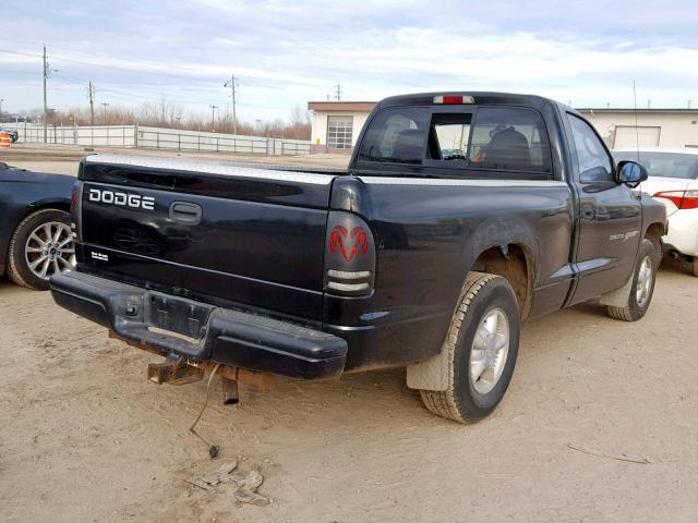 1B7FL26X5YS517361 - 2000 DODGE DAKOTA BLACK photo 4