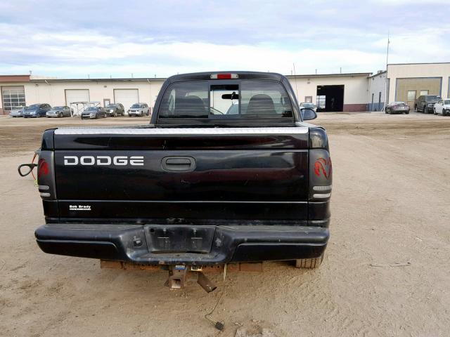 1B7FL26X5YS517361 - 2000 DODGE DAKOTA BLACK photo 6