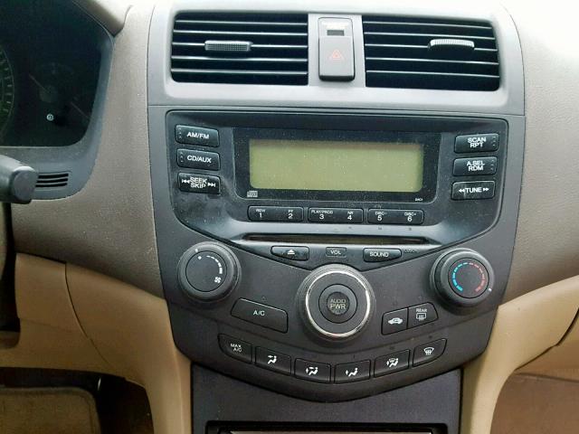 1HGCM56145A128968 - 2005 HONDA ACCORD DX GOLD photo 9