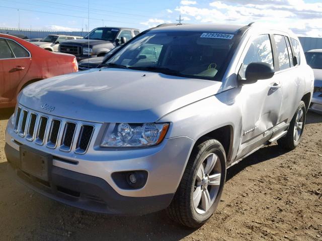 1J4NF1FB0BD136041 - 2011 JEEP COMPASS SP SILVER photo 2