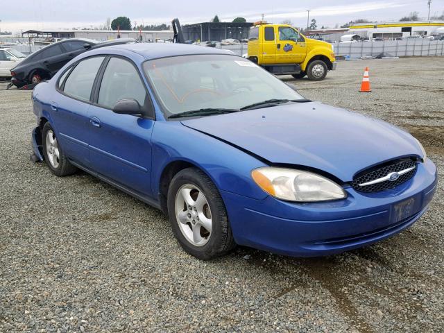 1FAFP52U83G140737 - 2003 FORD TAURUS LX BLUE photo 1