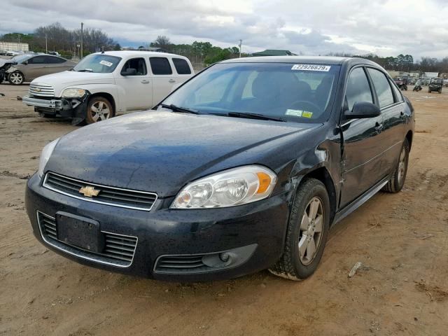 2G1WG5EK2B1307439 - 2011 CHEVROLET IMPALA LT BLACK photo 2