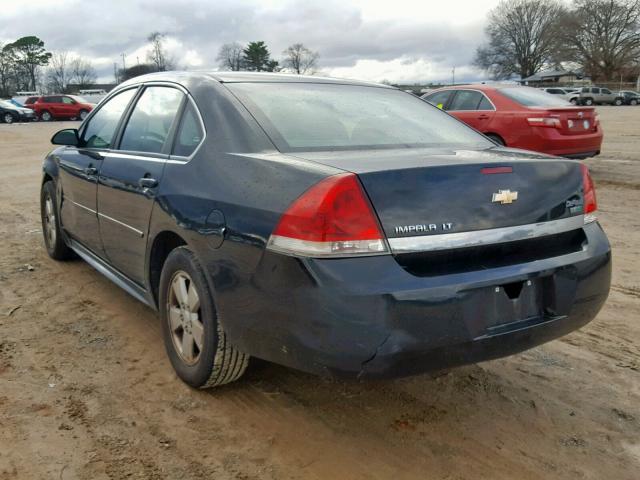 2G1WG5EK2B1307439 - 2011 CHEVROLET IMPALA LT BLACK photo 3