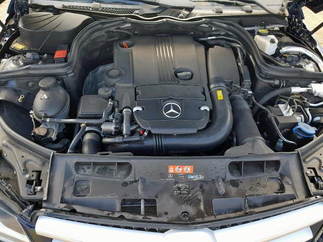 WDDGJ4HB0DG006568 - 2013 MERCEDES-BENZ C 250 BLUE photo 7