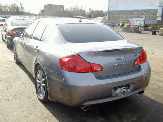 JNKCV61F09M350429 - 2009 INFINITI G37 GRAY photo 3