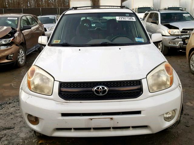 JTEHD20V950071893 - 2005 TOYOTA RAV4 WHITE photo 9