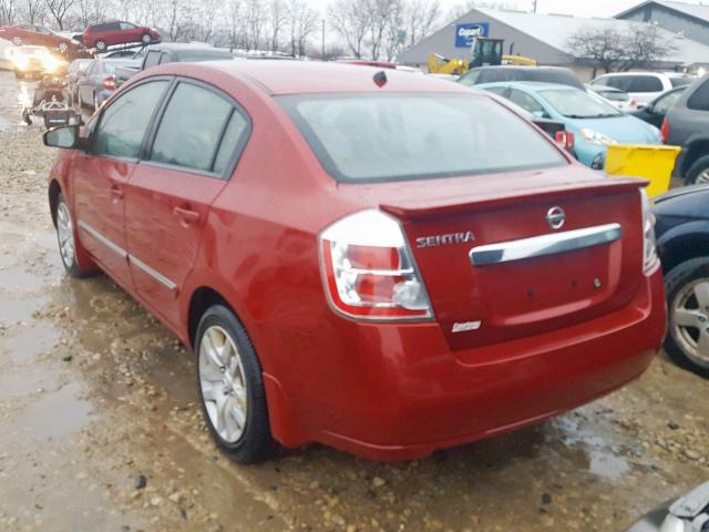 3N1AB6AP3BL608293 - 2011 NISSAN SENTRA 2.0 RED photo 3