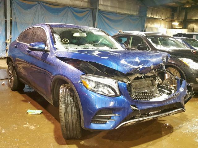 WDC0J4KB7HF225277 - 2017 MERCEDES-BENZ GLC COUPE BLUE photo 1