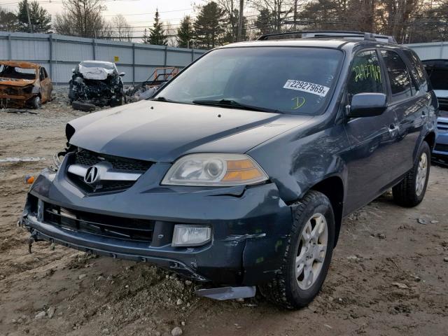 2HNYD18675H507397 - 2005 ACURA MDX TOURIN GREEN photo 2