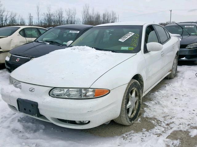 1G3NL52E11C154476 - 2001 OLDSMOBILE ALERO GL WHITE photo 2