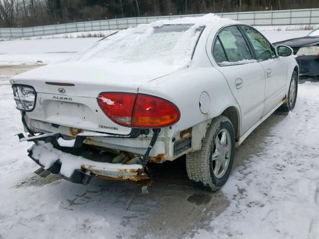 1G3NL52E11C154476 - 2001 OLDSMOBILE ALERO GL WHITE photo 4