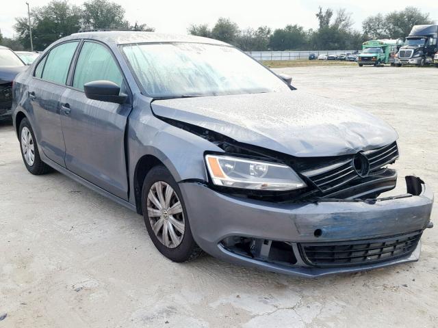 3VW2K7AJ7DM240696 - 2013 VOLKSWAGEN JETTA BASE Մոխրագույն լուսանկար 1