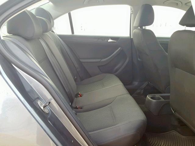 3VW2K7AJ7DM240696 - 2013 VOLKSWAGEN JETTA BASE Մոխրագույն լուսանկար 6