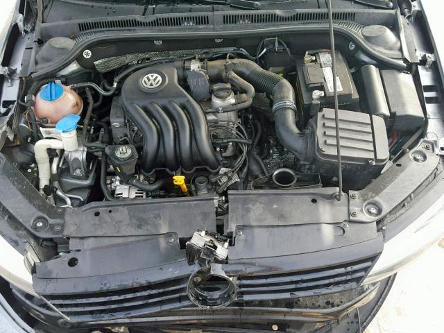 3VW2K7AJ7DM240696 - 2013 VOLKSWAGEN JETTA BASE Մոխրագույն լուսանկար 7