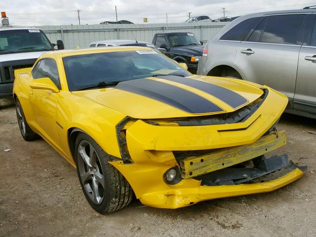 2G1FK1EJ2D9221521 - 2013 CHEVROLET CAMARO 2SS YELLOW photo 1