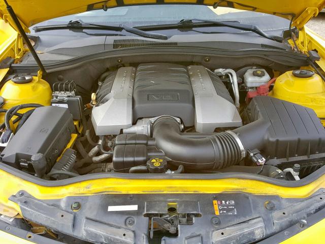 2G1FK1EJ2D9221521 - 2013 CHEVROLET CAMARO 2SS YELLOW photo 7