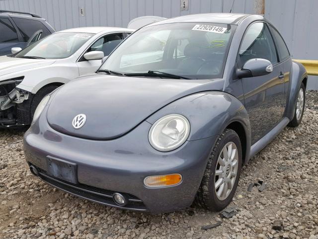 3VWCK31C35M405031 - 2005 VOLKSWAGEN NEW BEETLE GRAY photo 2