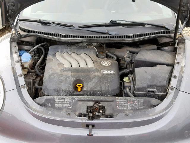 3VWCK31C35M405031 - 2005 VOLKSWAGEN NEW BEETLE GRAY photo 7