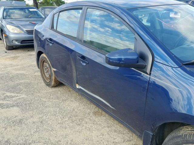 3N1AB61E39L613695 - 2009 NISSAN SENTRA 2.0 BLUE photo 9